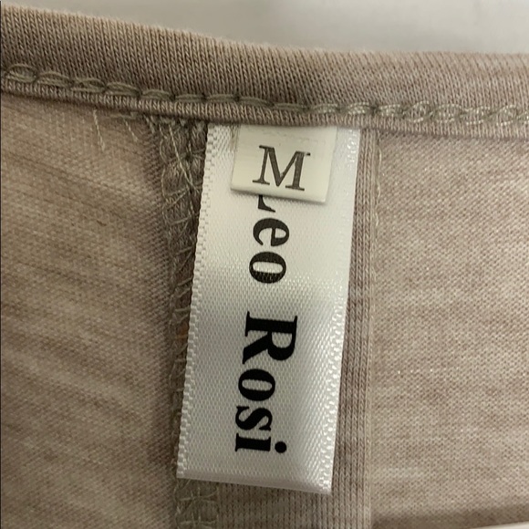 Leo Rosi patch sleeve button down top - Picture 3 of 6